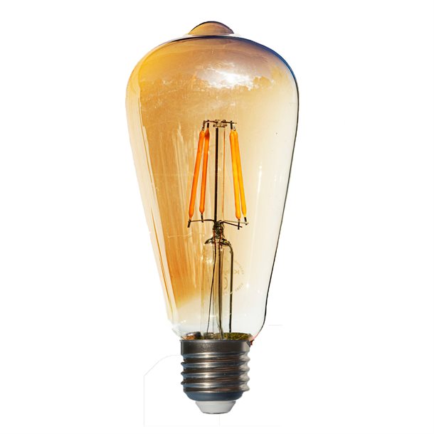 Dekorativ Edison filament LED pære - 4 W #KRY011150  